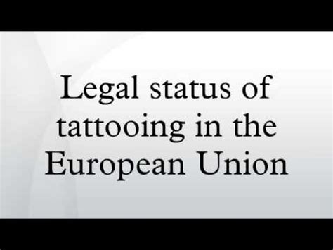 how old do you have to be to get a tattoo in portugal|Legal status of tattooing in European countries